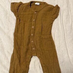 Jamie Kay Tan Textured Fabric One piece